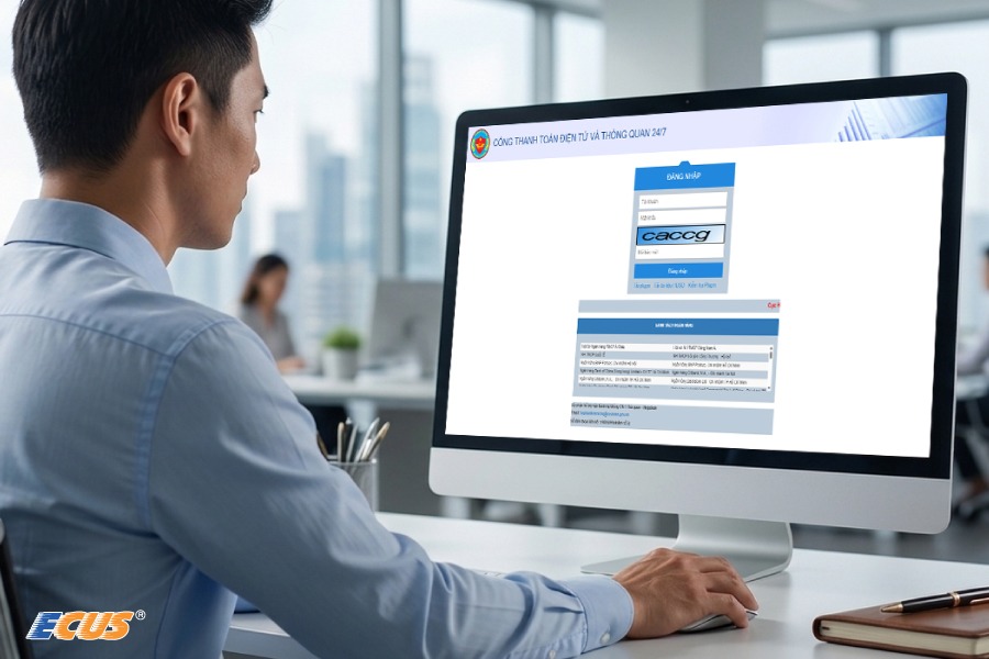 Đơn vị nộp thuế điện tử trên hệ thống Hải quan điện tử Tổng cục Hải quan.