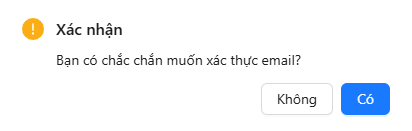 Chọn Xác thực email