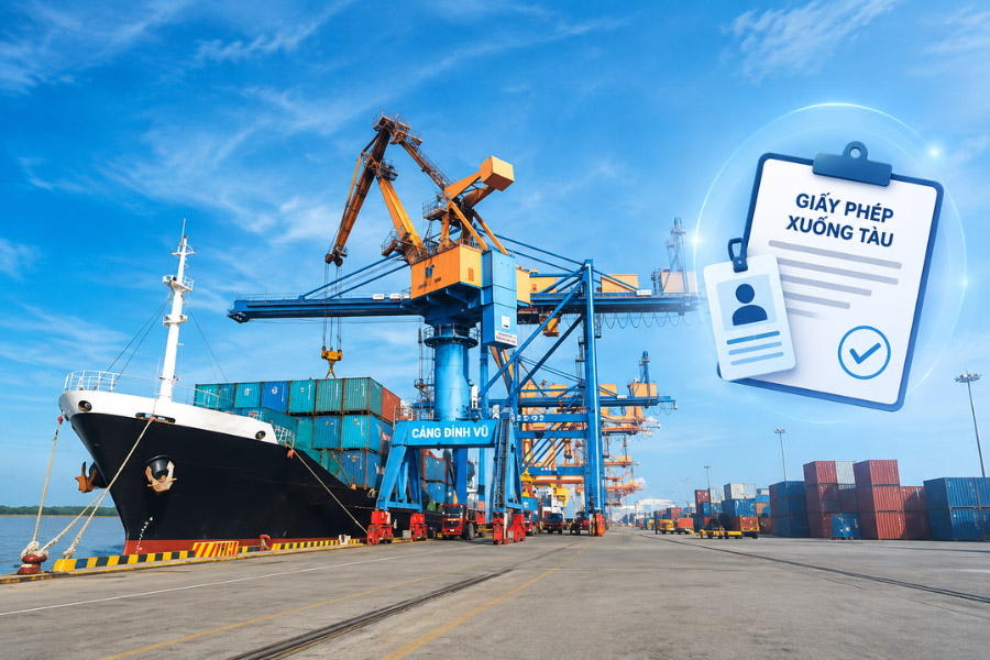 Quy định về cấp giấy phép xuống tàu tại cửa khẩu cảng 
