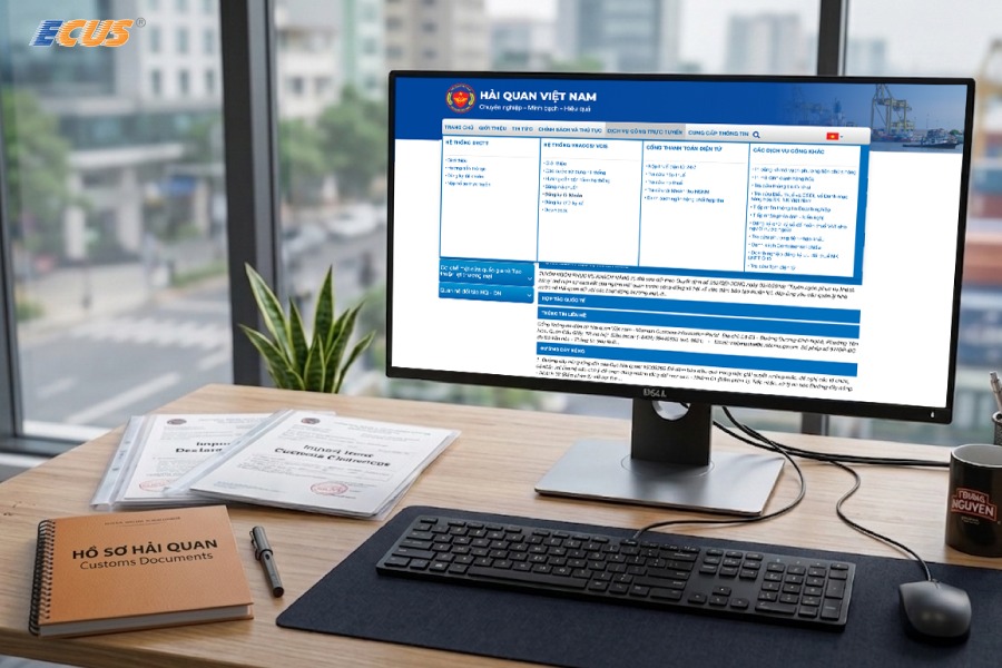 Các bước đăng ký sử dụng hệ thống VNACCS khai hải quan điện tử.