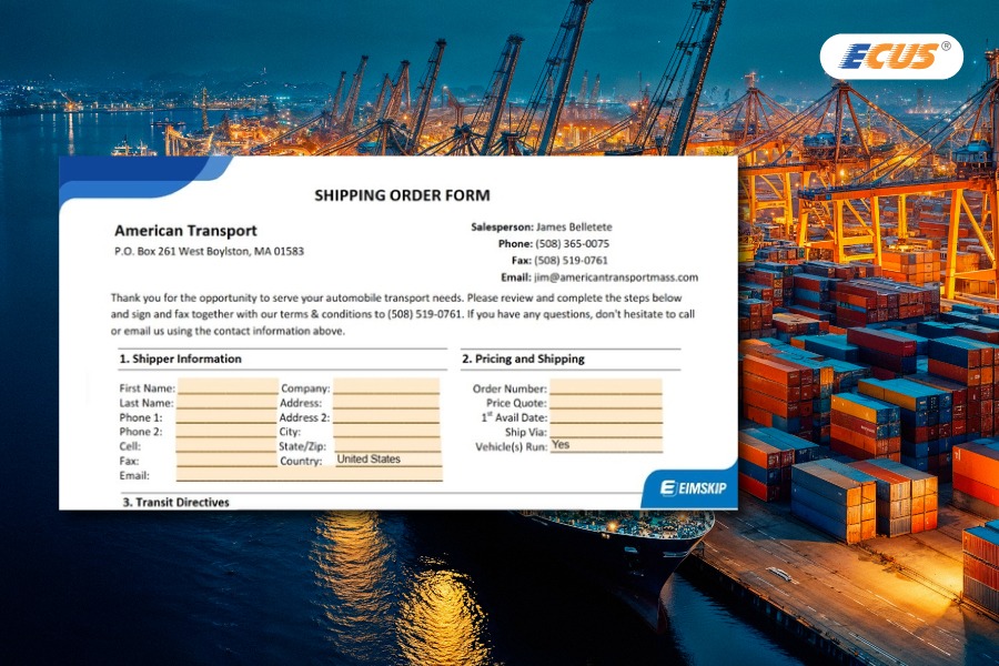 S/O (Shipping Order) là Lệnh xếp hàng - Một loại chứng từ logistics.