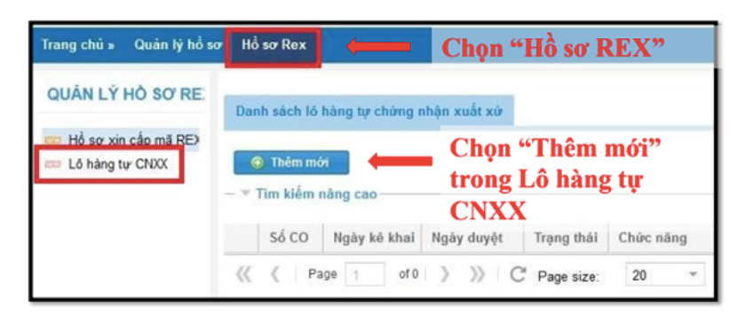 Thêm mới lô hàng