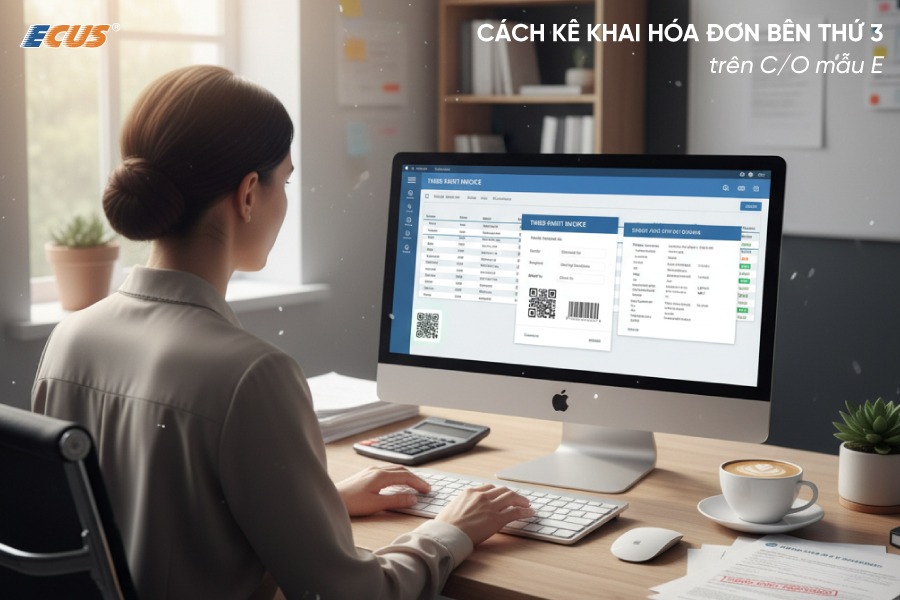 Kê khai hóa đơn bên thứ 3 trên C/O mẫu E