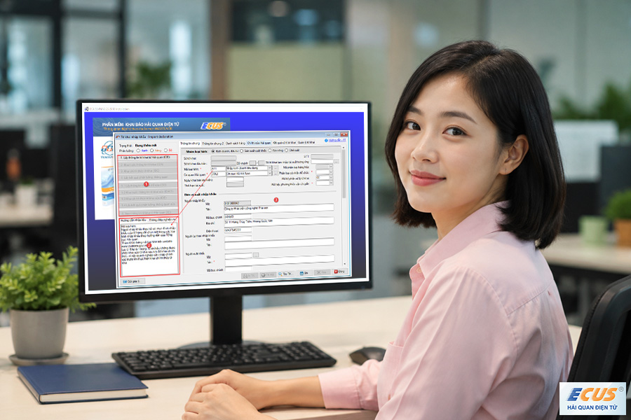 Doanh nghiệp tạo lập tờ khai hải quan trên phần mềm khai hải quan điện tử ECUS.