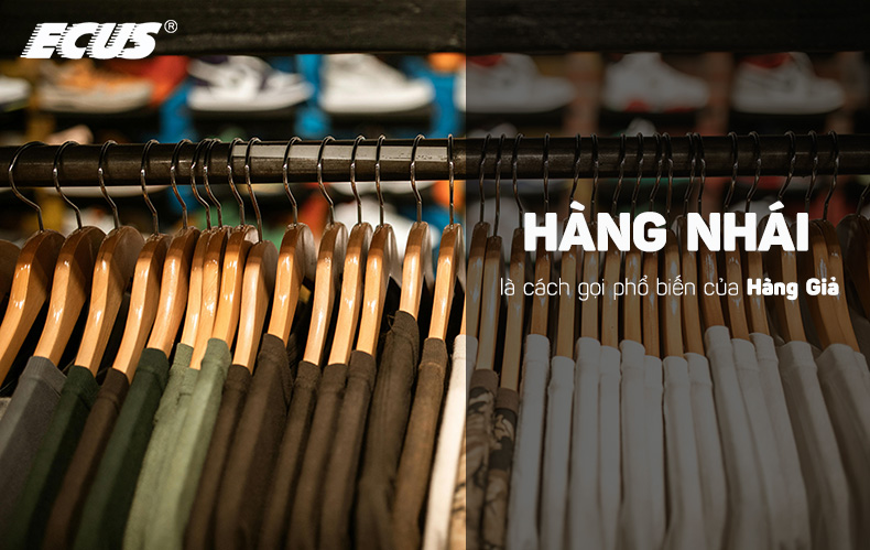 Hàng giả là khái niệm pháp lý rõ ràng còn "Hàng nhái" thường là cách gọi phổ biến.
