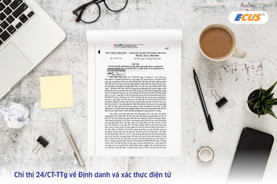 Chỉ thi 24/CT-TTg về đinh danh và xác thực điện tử