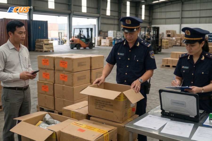 Hàng hóa bị tạm ngưng do nghi ngờ vi phạm sở hữu trí tuệ.