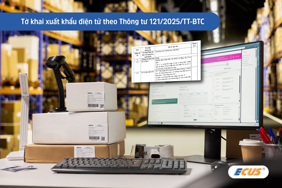 Tờ khai xuất khẩu điện tử theo quy định mới.