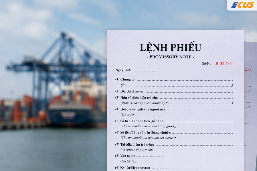 Đơn vị cần nhập đúng và đầy đủ thông tin bắt buộc trên lệnh phiếu.