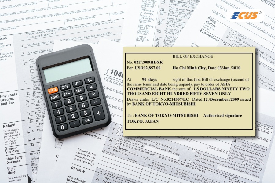 Hình ảnh tờ Hối phiếu (Bill of Exchange) trong thực tế