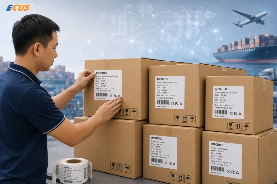 Hàng hóa nhập khẩu phải dán nhãn theo quy định pháp luật