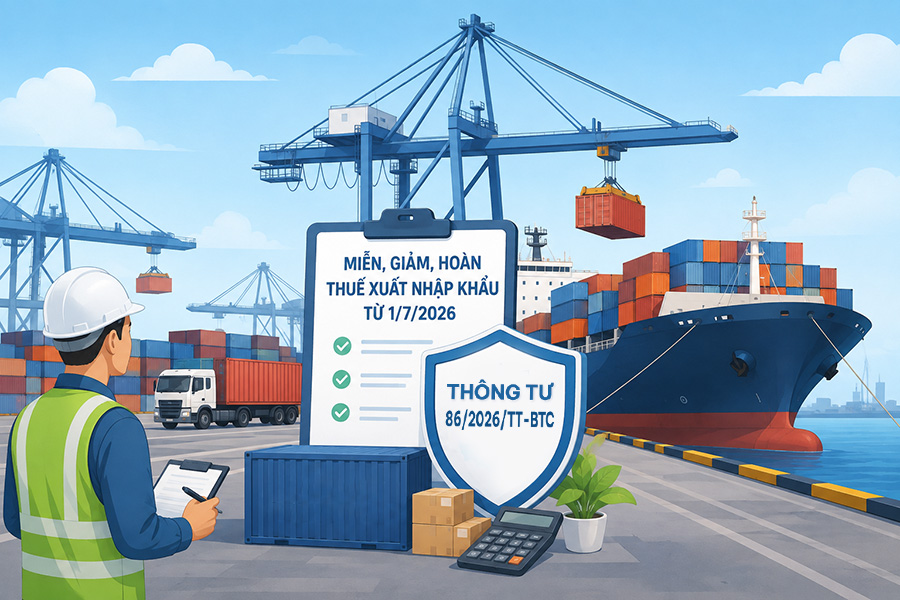Trường hợp miễn, giảm, hoàn thuế xuất nhập khẩu từ 1/7/2026 theo Thông tư 86/2026/TT-BTC
